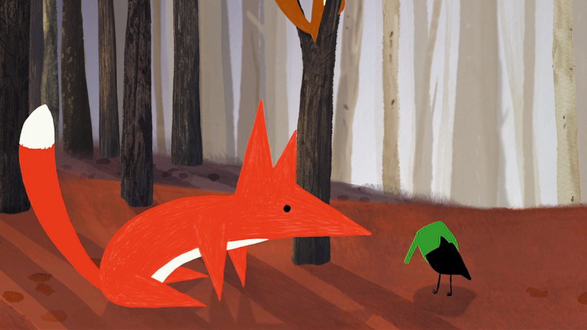 der kleine vogel und das eichhörnchen