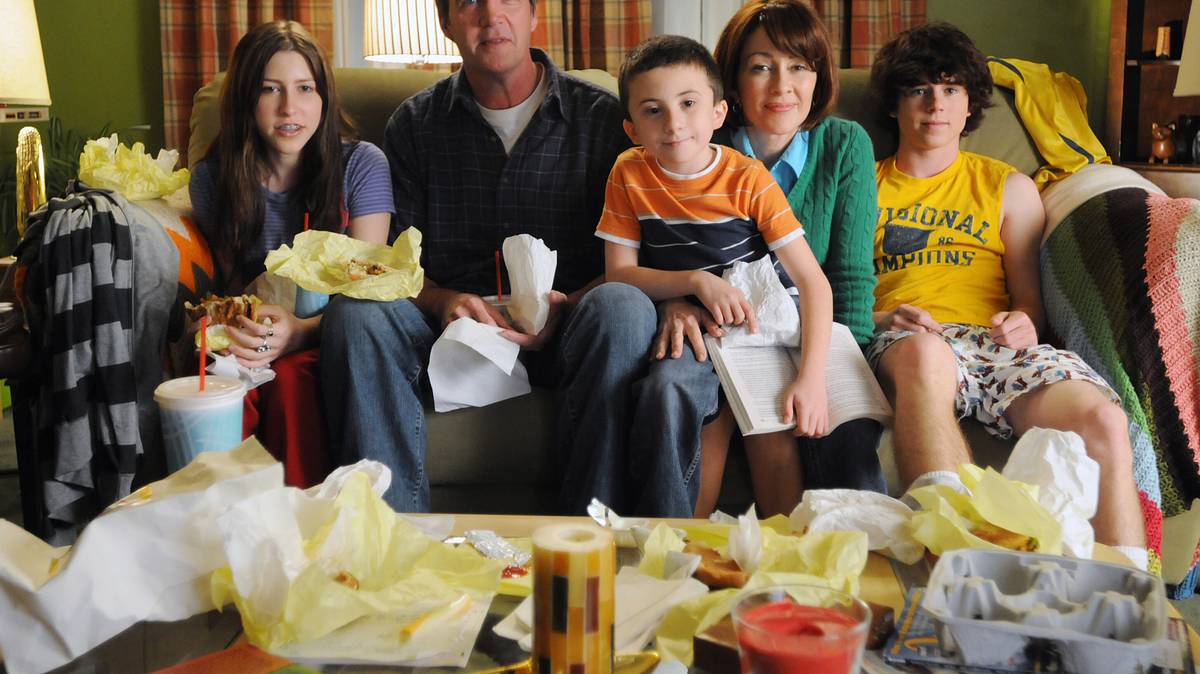 the middle