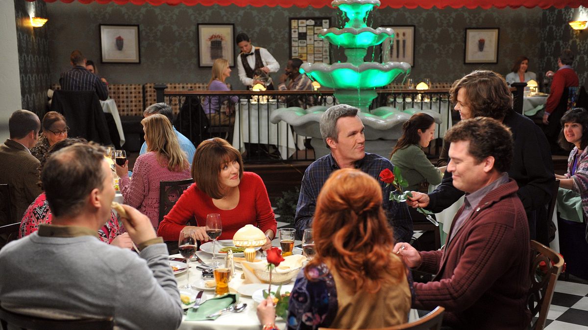 the middle