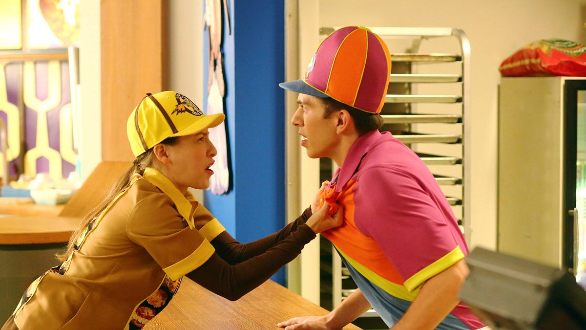 the middle
