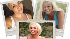 Drei überlappende, weiß gerahmte Fotos zeigen Daniela Katzenberger ungeschminkt, mit ihrem alten Augenbrauen-Spraytan-Look beim Sport und mit kurzen Haaren. - Foto: Instagram/Daniela-Katzenberger & IMAGO / Eibner Drei überlappende, weiß gerahmte Fotos zeigen Daniela Katzenberger ungeschminkt, mit ihrem alten Augenbrauen-Spraytan-Look beim Sport und mit kurzen Haaren. - Foto: Instagram/Daniela-Katzenberger & IMAGO / Eibner