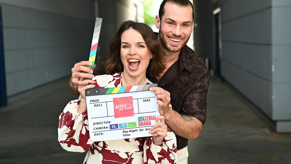 Darya Birnstiel mit Kollege Vitali Huk.