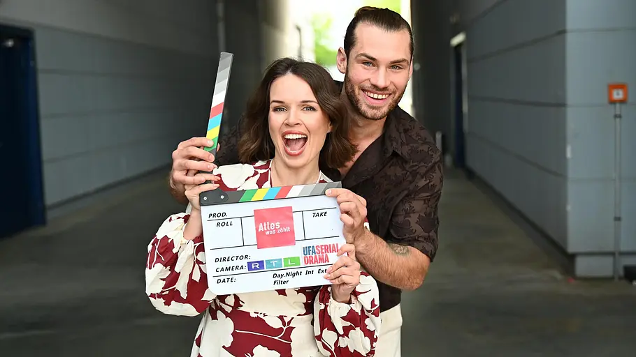 Darya Birnstiel mit Kollege Vitali Huk.