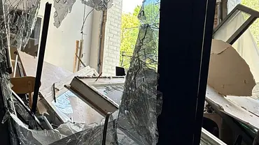 Das zerstörte ARD-Studio in Kiew. - Foto: WDR