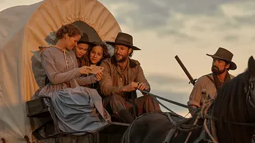 Die Familie Ingalls auf dem Planwagen. - Foto: ERIC ZACHANOWICH/NETFLIX Die Familie Ingalls auf dem Planwagen. - Foto: ERIC ZACHANOWICH/NETFLIX