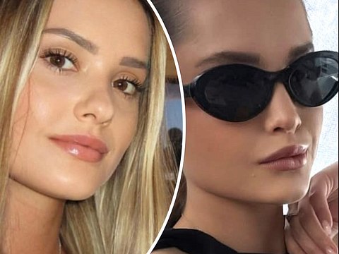 Links das Vorherbild: Davina Geiss vor ihrer Nasen-OP, rechts das Nachherbild: Davina Geiss neue Nase - Foto: Instagram/Davina-Geiss