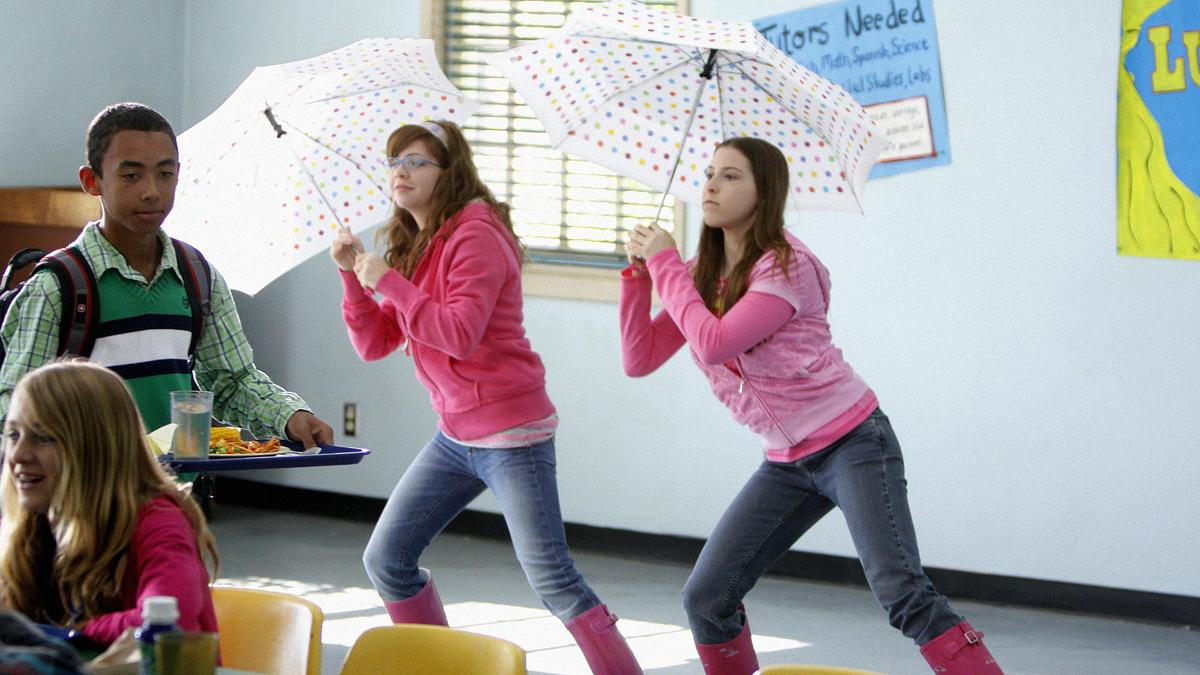 the middle