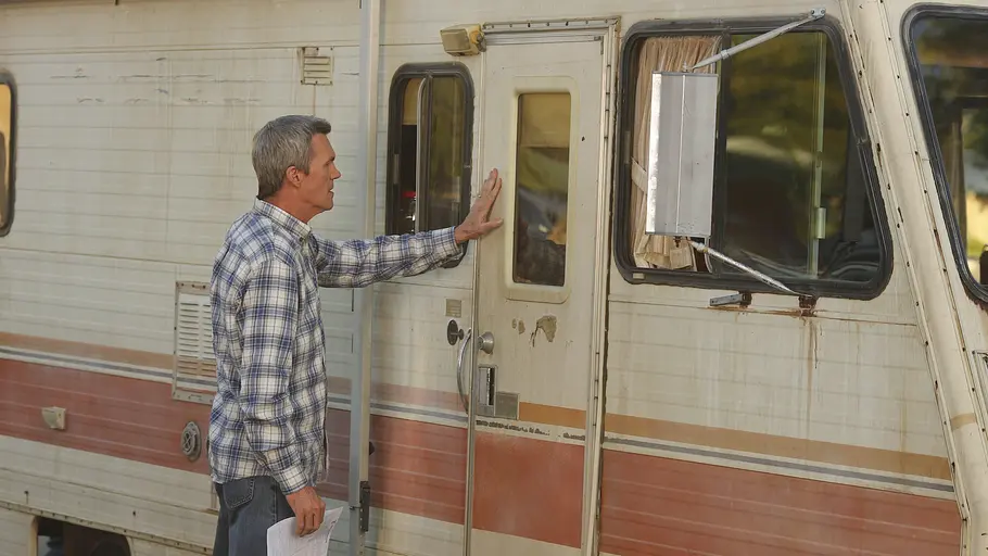 the middle