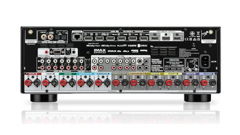 Produktbild Denon AVC‑X3800H Rückseite