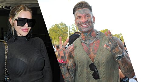 Auf der linken Seite sieht man Kim Virginia, ganz in schwarz gekleidet mit einer Sonnenbrille, auf der rechten Seite Nikola Glumac, der lächelnd in die Kamera posiert. Nach einer emotionalen Story von Nikola, äußert sich nun auch Kim. - Foto: IMAGO / STAR-MEDIA 