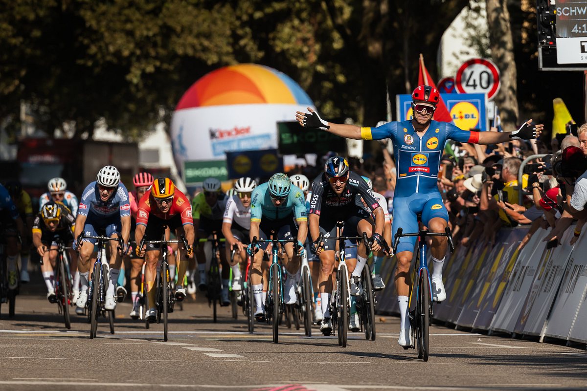 Deutschland Tour 2024 Fahrer bei der Deutschland Tour 2024