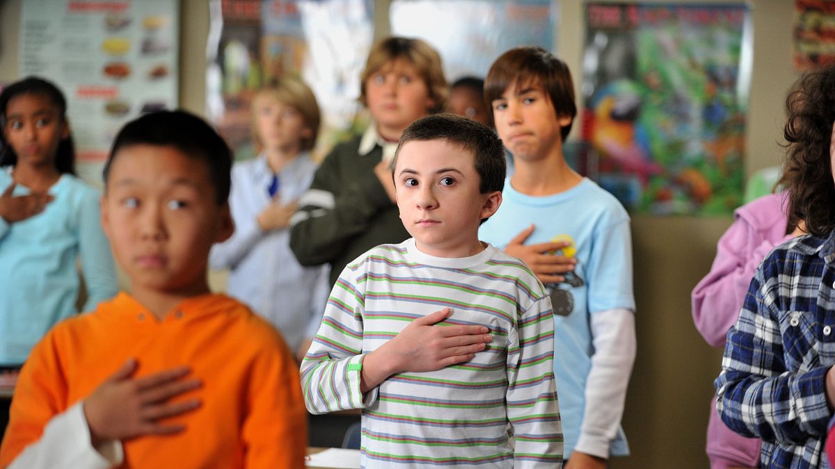 the middle