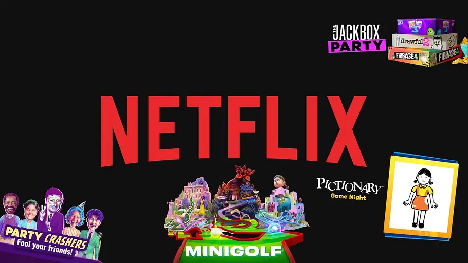 Netflix Party Games Collage von den Netflix Party Games
