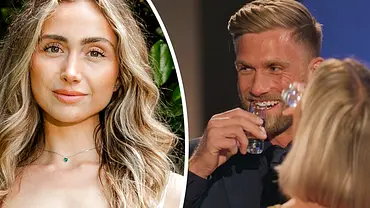Collage zeigt links Die Bachelors-Kandidatin Nadja, rechts Sebastian Paul mit einer anderen Frau lachend mit einem Shot. - Foto: RTL Collage zeigt links Die Bachelors-Kandidatin Nadja, rechts Sebastian Paul mit einer anderen Frau lachend mit einem Shot. - Foto: RTL