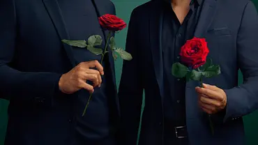 Die Bachelors mit Rosen in der Hand. - Foto: RTL Die Bachelors mit Rosen in der Hand. - Foto: RTL