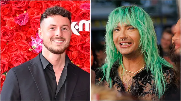 Collage: Links Jannik Kontalis, rechts Bill Kaulitz. - Foto: IMAGO / Future Image / Eventpress Collage: Links Jannik Kontalis, rechts Bill Kaulitz. - Foto: IMAGO / Future Image / Eventpress
