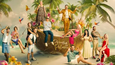 Das Promo-Motiv zu „Promis unter Palmen“ 2026. - Foto: Joyn/Gerhard Merzeder