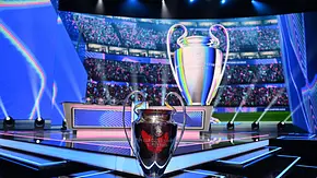 Die Trophäe der UEFA Champions League vor der Auslosung der Gruppenphase der UEFA Champions League im Grimaldi Forum in Monaco. - Foto: IMAGO / Anadolu Agency Die Trophäe der UEFA Champions League vor der Auslosung der Gruppenphase der UEFA Champions League im Grimaldi Forum in Monaco. - Foto: IMAGO / Anadolu Agency