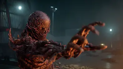 Vecna streckt bedrohlich seinen rechen Arm aus. - Foto: Netflix