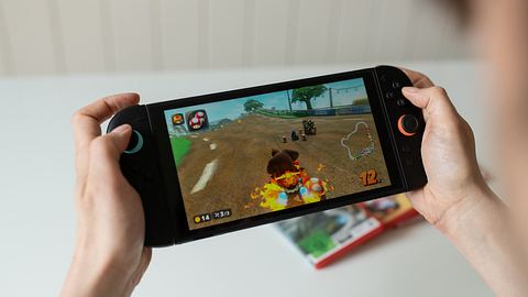 Mario Kart World auf der Nintendo Switch 2 wird gespielt - Foto: Xenia Bluhm Fotografie
