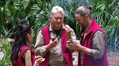Die Finalisten im Dschungelcamp 2026: Samira, Hubert und Gil - Foto: Foto: RTL