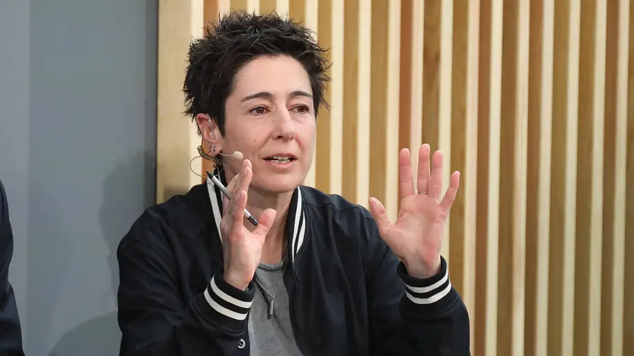 Dunja Hayali will in Interviews keine Rücksicht nehmen müssen. Dunja Hayali auf der Digitalmesse re:publica 2026.