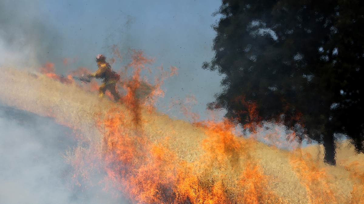 cal fire - feueralarm in kalifornien