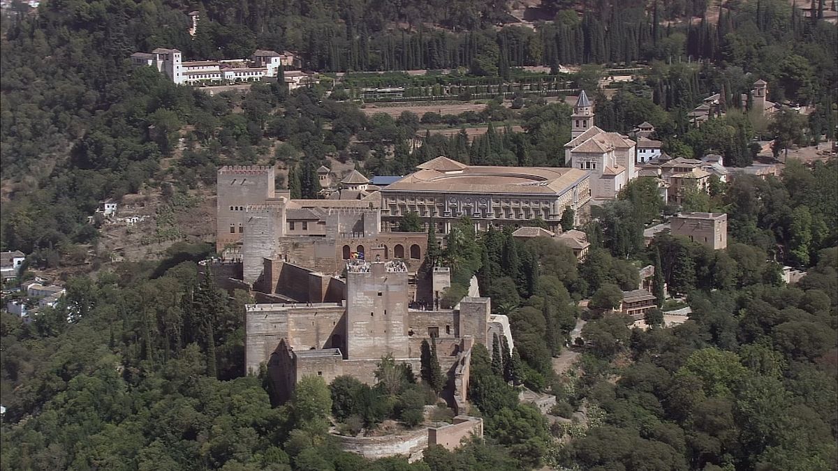 im flug über südspanien