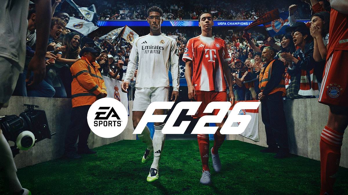 EA Sports FC 26 Cover mit Jude Bellingham und Jamal Musiala EA Sports FC 26 Cover mit Jude Bellingham und Jamal Musiala