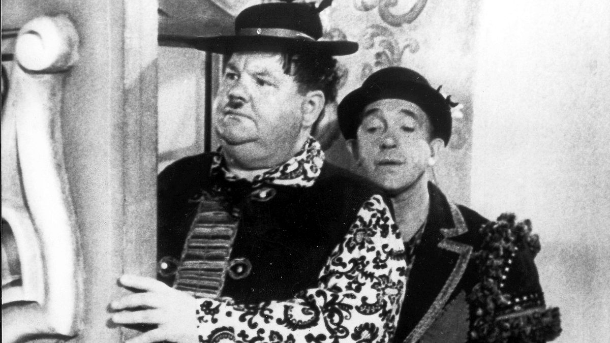 dick und doof als salontiroler