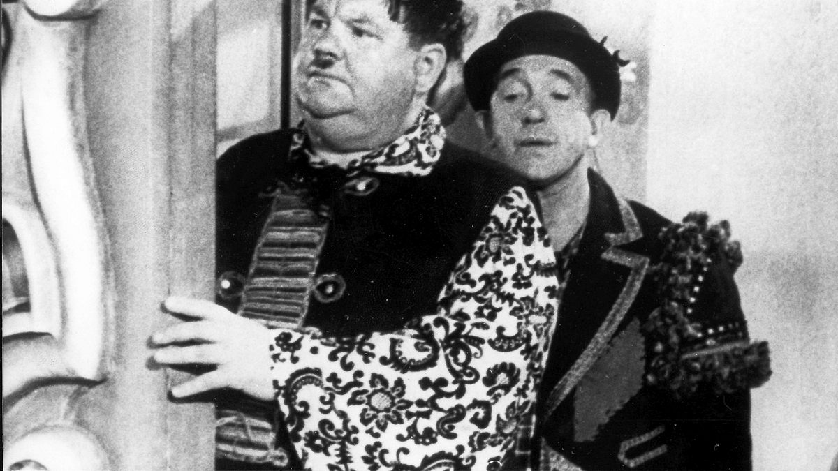 dick und doof als salontiroler