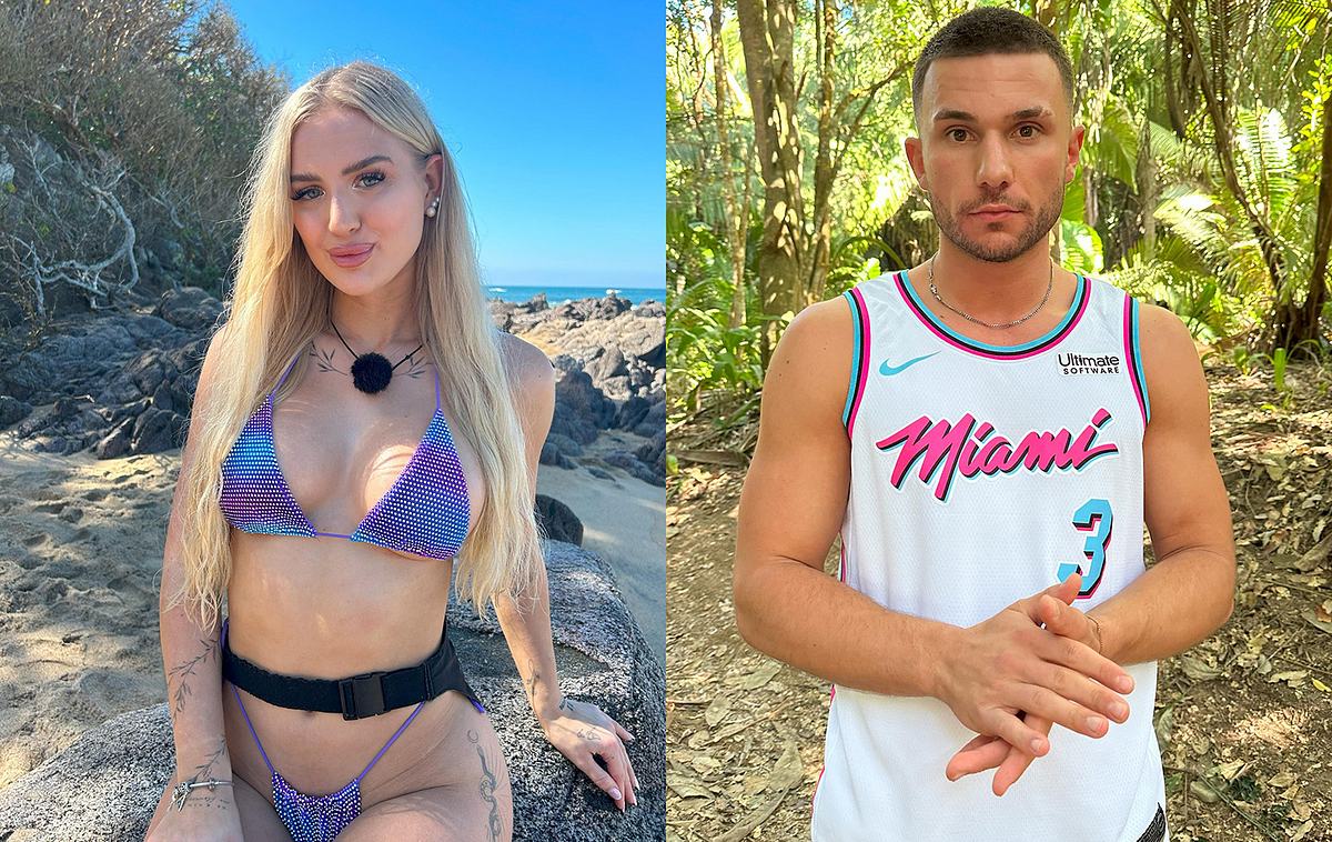 Die Ex on the Beach-Kanidat:innen Edda und Paddy posieren