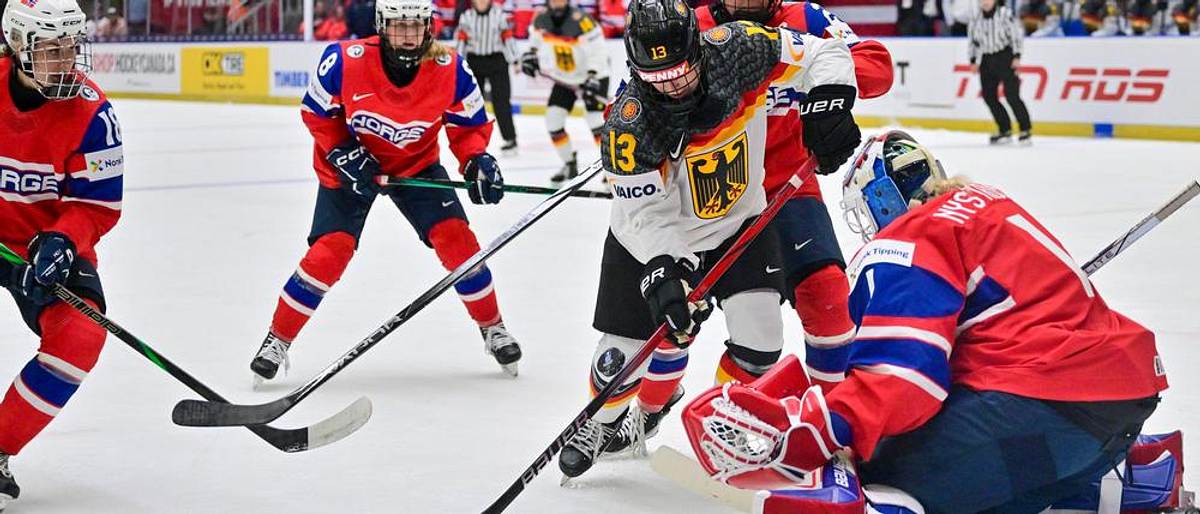 Eishockey WM Deutschland und Norwegen im Duell