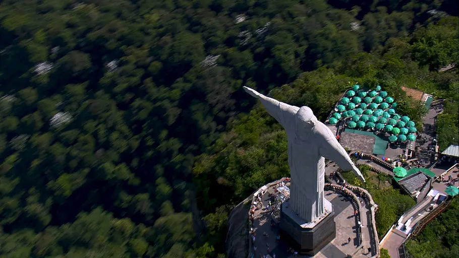 im flug über rio de janeiro