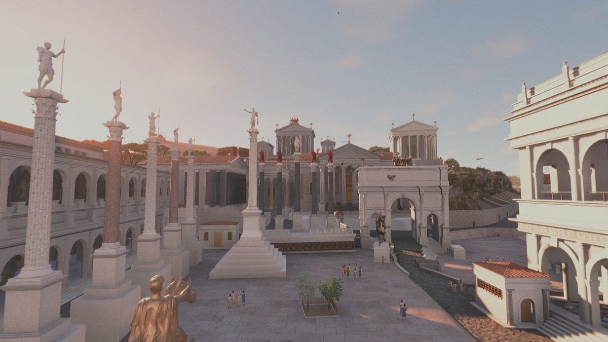 das antike rom in 3d - virtuelle zeitreise zu den großen bauwerken