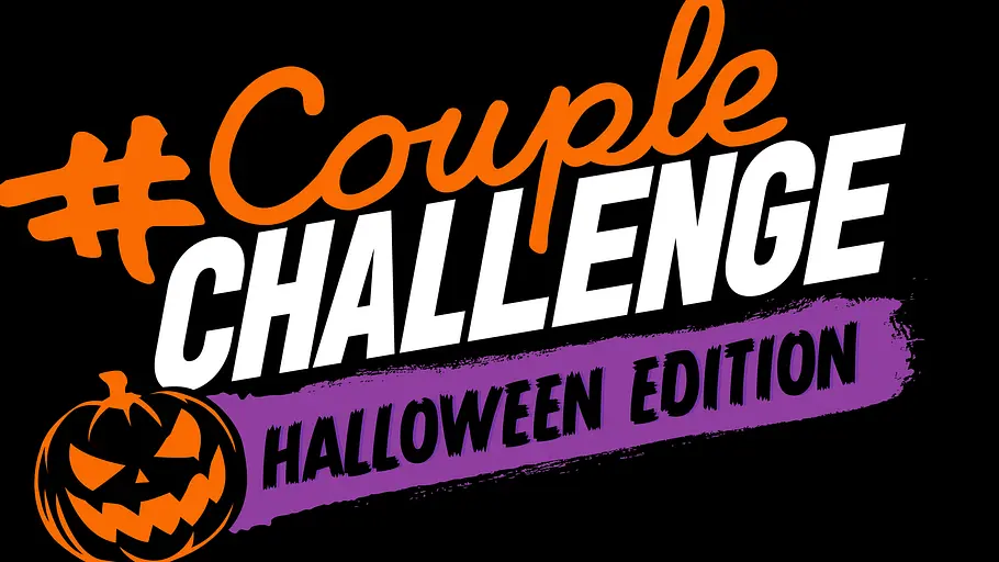 RTLZwei Streit „#CoupleChallenge – Halloween Edition“ Rauswurf Auf schwarzem Hintergrund steht „#Couple Challenge“ in Orange und Weiß, darunter „Halloween Edition“ auf Lila neben einem Kürbis.