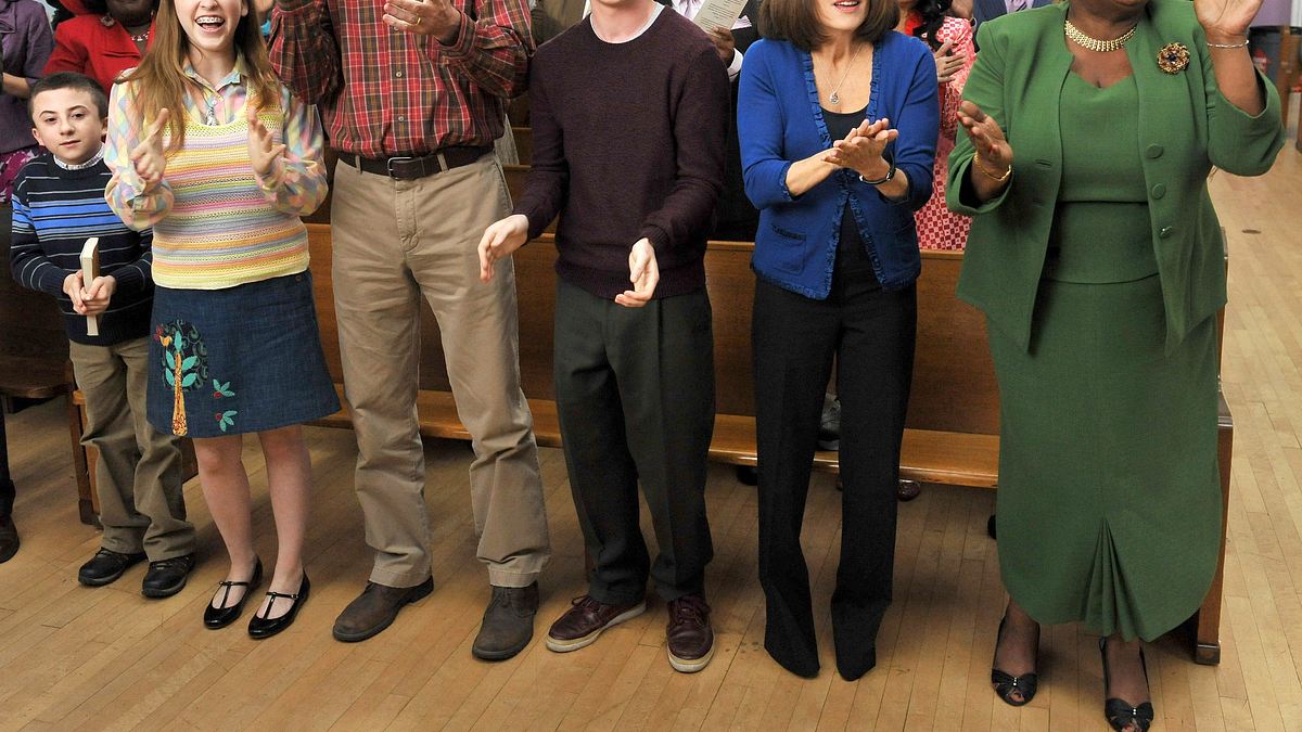 the middle