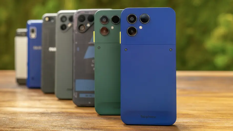 Fairphone 6+ mit seinen Vorgängern