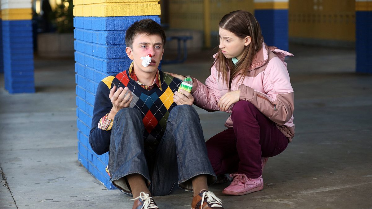 the middle