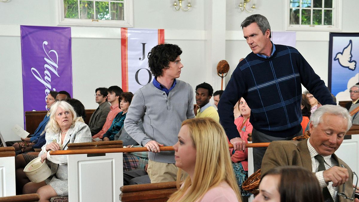 the middle