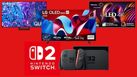 Fernseher für Nintendo Switch 2 - Foto: Nintendo/LG/Hisense/Samsung