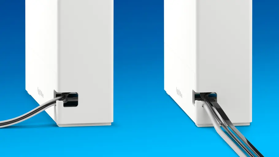 Kabelführung der Fritzbox DSL/Fiber 7-90 Kabelführung der Fritzbox DSL/Fiber 7-90