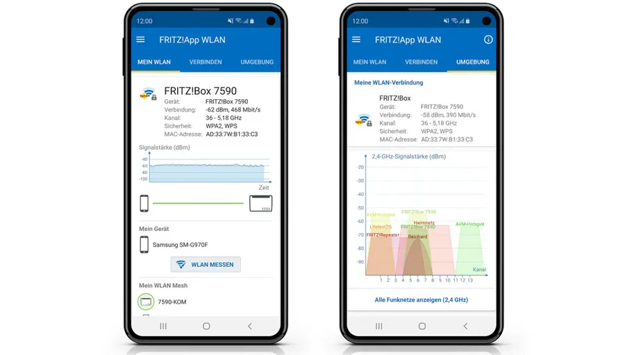 FritzApp WLAN FritzApp WLAN zwei Beispiele