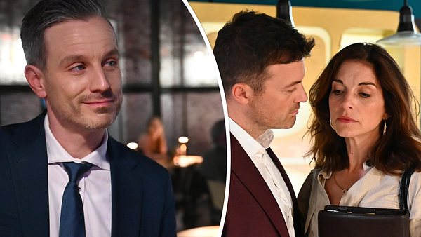 Collage: Kilian schmunzelt, Ben schaut Gabriella erwartungsvoll an. - Foto: RTL / Julia Feldhagen