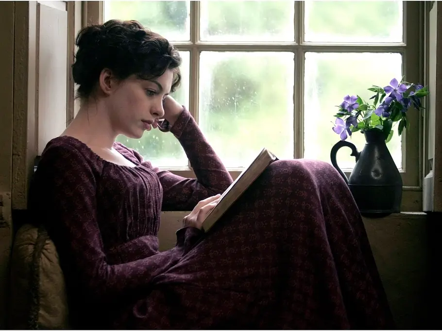 „Geliebte Jane“ Anne Hathaway als Jane Austen in „Geliebte Jane“.