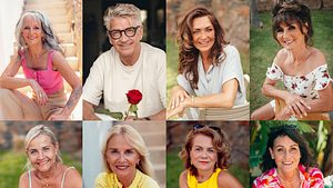 Die Golden Bachelor-Top-7: Sabine, Kerstin, Ute, Susanne, Lise, Sylvia, Mercedes - Foto: RTL