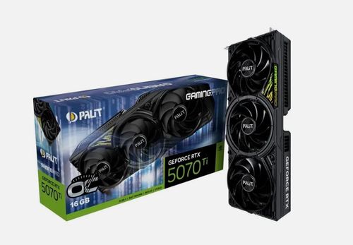 Grafikkarte Palit GeForce RTX 5070 Ti GamingPro OC V1 - 16GB GDDR7, HDMI, 3x DP