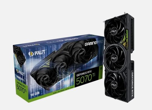 Grafikkarte Palit GeForce RTX 5070 Ti GamingPro V1 - 16GB GDDR7, HDMI, 3x DP