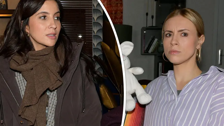 Laura vs. Zoe - Wer gewinnt? Collage: Laura schaut genervt zur Seite, während Zoe ernst dreinblickt.