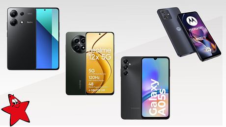 Handy bis 200 Euro - Foto: Motorola/Realme/Samsung/Xiaomi